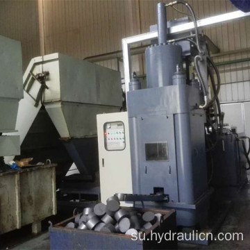 Vertikal Metal Chips Kuningan Perunggu Séng Briquetting Equipment